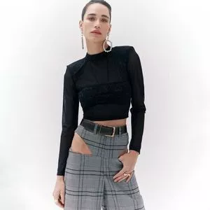 Cropped Com Termocolantes<BR>- Preto