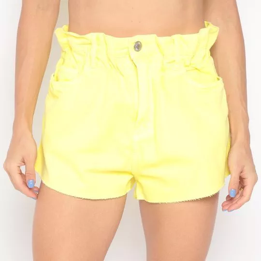 Short Em Sarja- Amarelo