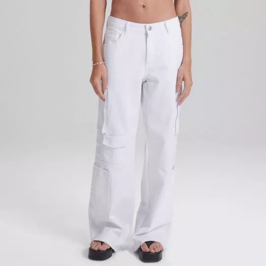 Calça Wide Leg- Branca