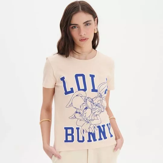 Camiseta Lola Bunny- Bege