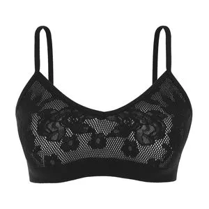 Top Em Renda<BR>- Preto