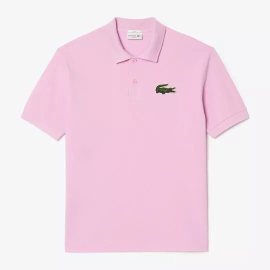 Polo Clássica Lacoste®- Rosa Claro