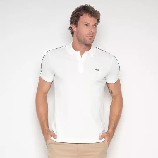 Polo Clássica Lacoste- Branca