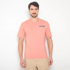 Camiseta Lacoste®<BR>- Coral & Azul