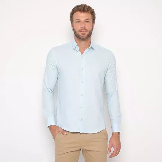 Camisa Lisa- Azul Claro