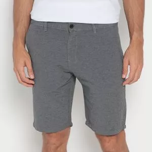 Bermuda Chino Com Bolsos<BR>- Cinza Escuro