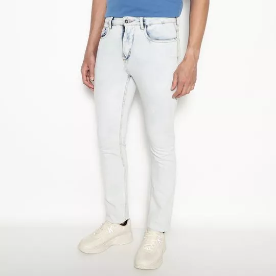 Calça Jeans Skinny Slim- Azul Claro