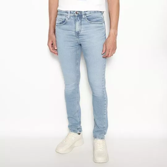 Calça Jeans Skinny Slim- Azul Claro