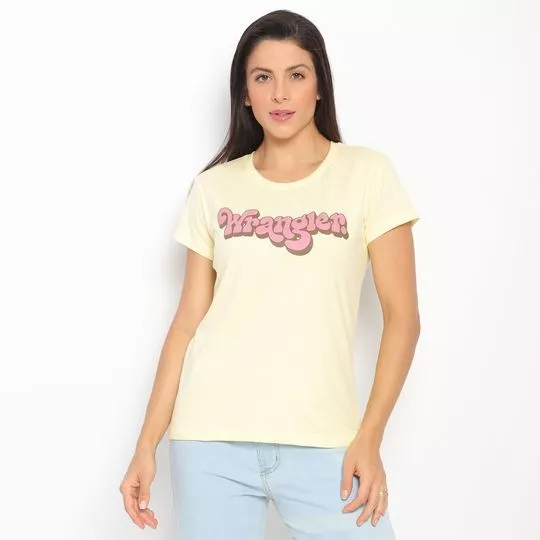 Camiseta Wrangler®- Amarela & Rosa