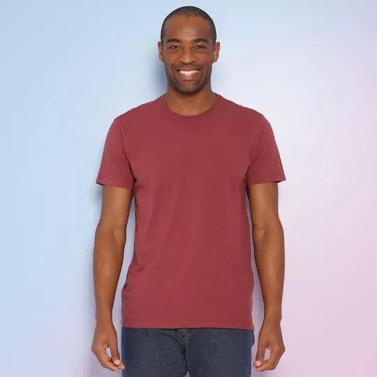 Camiseta Lisa- Vinho