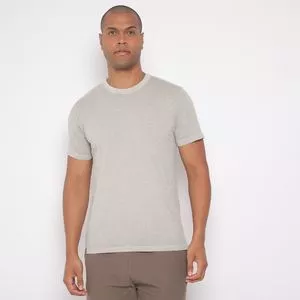 Camiseta Estonada<BR>- Cinza Claro