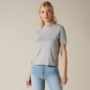 Blusa Lisa<BR>- Cinza Claro