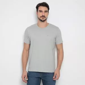 Camiseta Enrico Rossi®<BR>- Cinza Claro