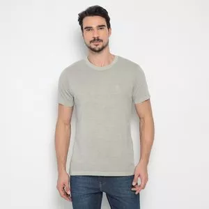 Camiseta Enrico Rossi®<BR>- Cinza Claro