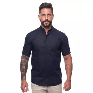 Camisa Lisa<BR>- Azul Marinho<BR>- Teodoro Camisaria