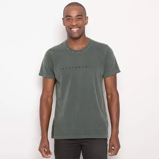 Camiseta Yachtsman®- Verde Militar- Yachtsman