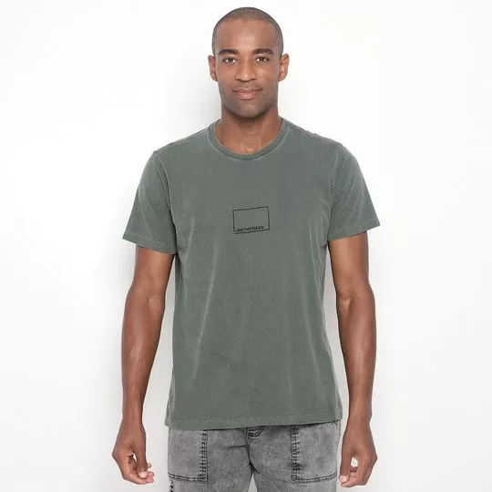 Camiseta Yachtsman®- Verde Militar & Preta- Yachtsman