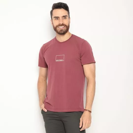 Camiseta Yachtsman®- Vinho & Branca- Yachtsman