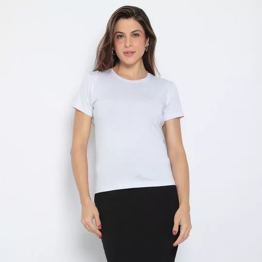 Blusa Lisa- Branca- Maria Padilha