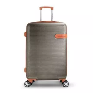 Mala De Viagem G Premium<BR>- Bronze & Bege<BR>- 65x47x25cm