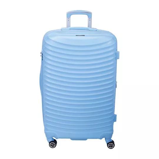 Mala De Viagem Grande 360° Vega 2T- Azul Claro- 75x47x30cm