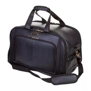 Mala De Viagem Texturizada<BR>- Preta<BR>- 57x35x12cm