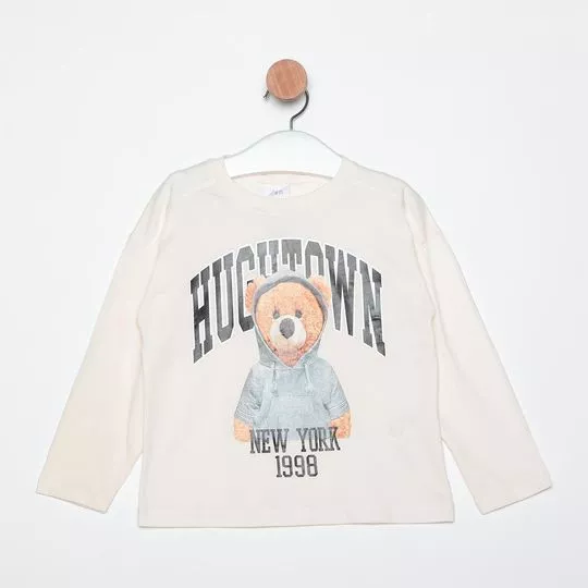 Blusa Urso- Off White