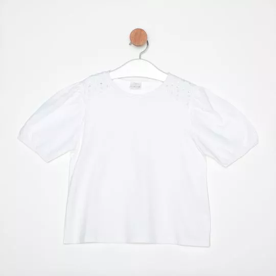 Blusa Recorte- Branco