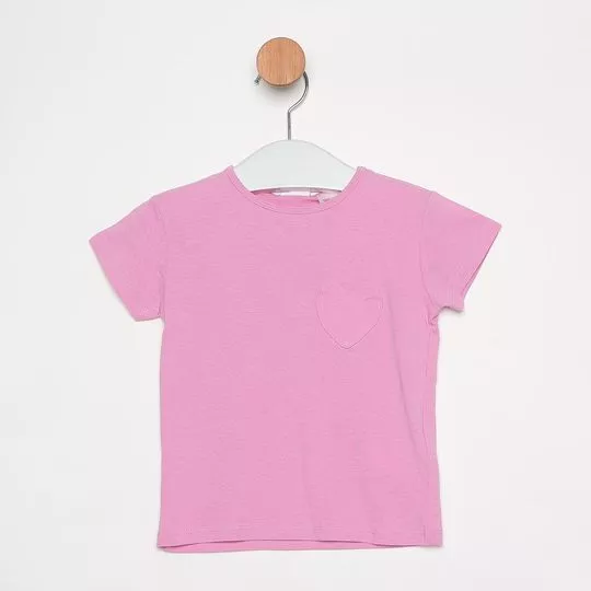 Blusa Coração- Rosa