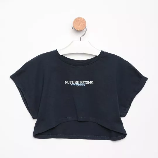 Cropped Future- Azul Marinho