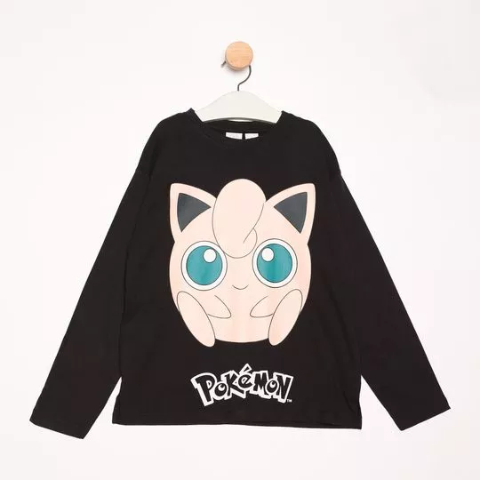 Camiseta Pokémon®- Preta