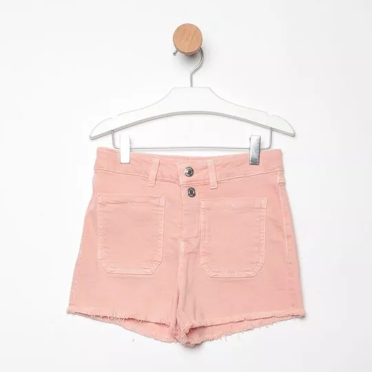 Short Em Sarja- Rosa