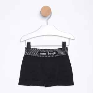 Cueca Boxer Sem Costura<BR>- Preta