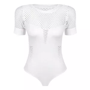 Body Loba Trend® Com Vazados<BR>- Branco