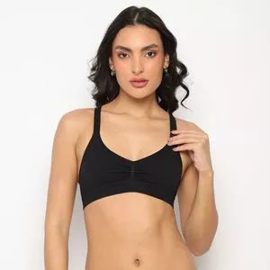 Top Liso<BR>- Preto