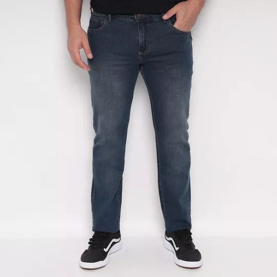 Calça Jeans Alex®- Azul Marinho