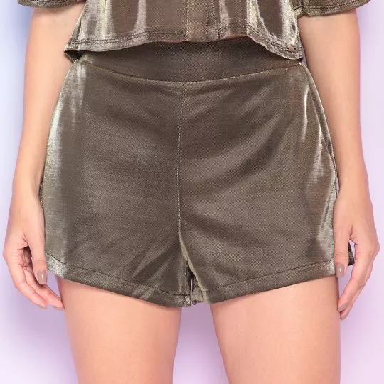 Short Metalizado- Dourado