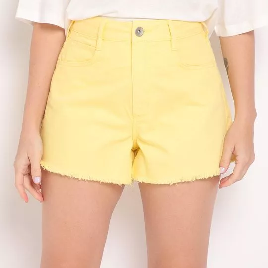 Short Em Sarja- Amarelo