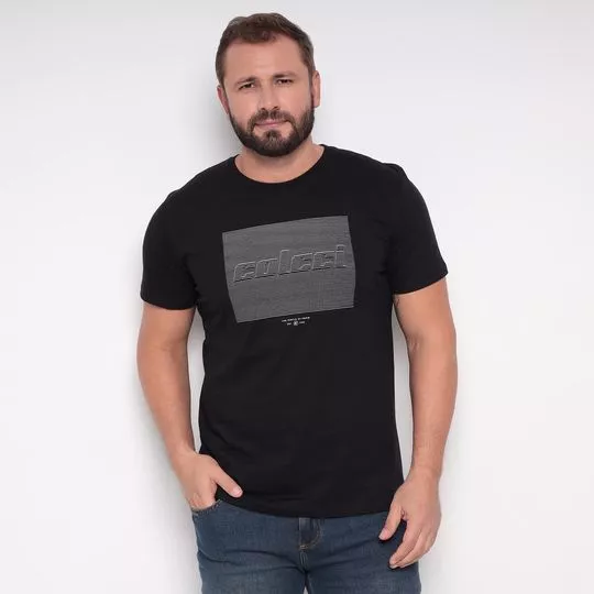 Camiseta Colcci®- Preta & Branca