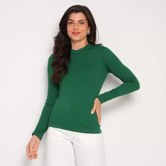 Blusa Lisa- Verde Escuro