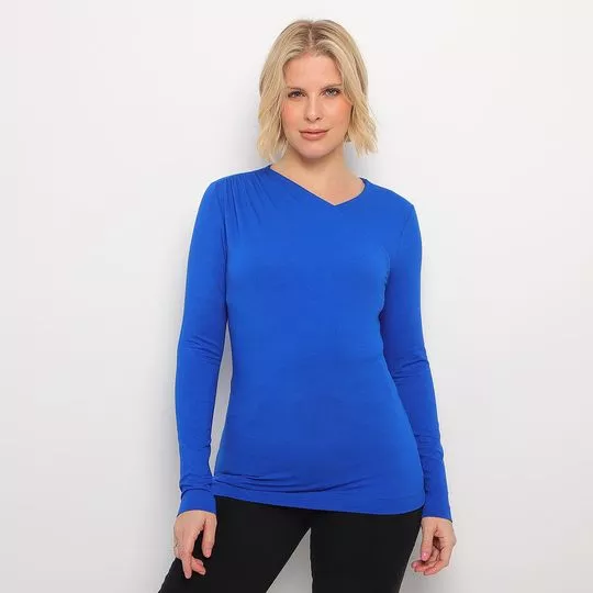 Blusa Lisa- Azul Royal