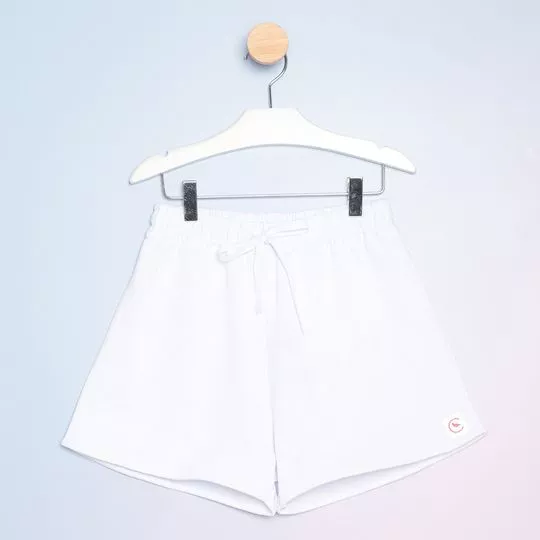 Short Liso- Branco- Costão Fashion