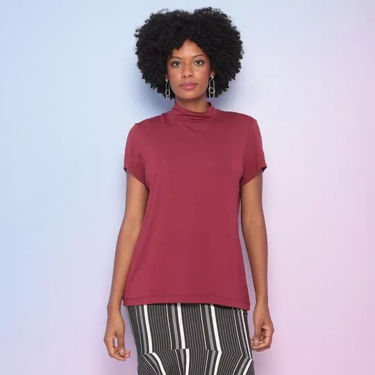 Blusa Lisa- Vinho- Maria Padilha