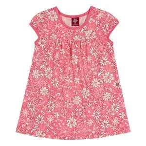 Vestido Floral<BR>- Rosa & Branco<BR>- Bee Loop