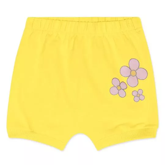 Short Lilica Ripilica®- Amarelo & Rosa