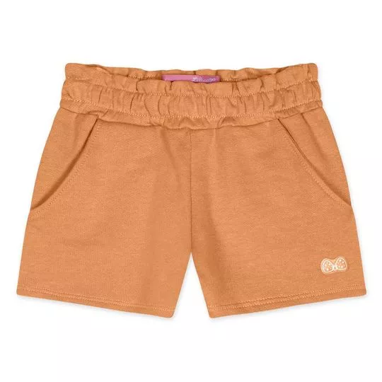 Short Com Recortes- Laranja