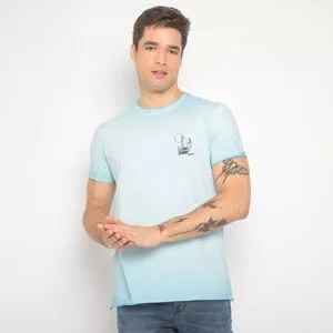 Camiseta Guitarra<BR>- Azul Claro