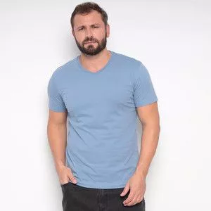 Camiseta Lisa<BR>- Azul