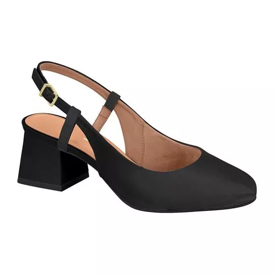 Slingback Liso- Preto- Vizzano