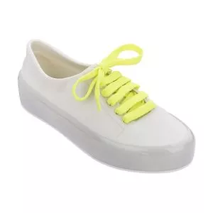 Melissa Street<BR>-Off White & Amarelo Neon